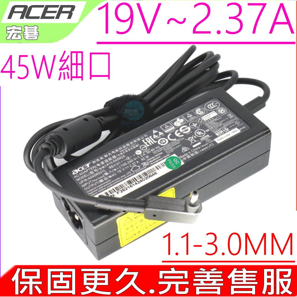 Acer 19V 2.37A 45W 原裝 SF514-51 R4-471 CB3-131 CB3-431 V3-371