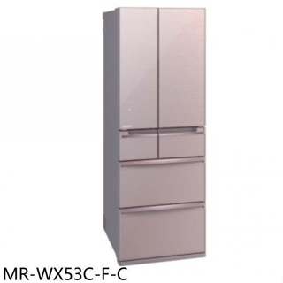 MR-WX53C-F-C【MITSUBISHI三菱】525公升六門變頻玻璃鏡面冰箱/水晶杏
