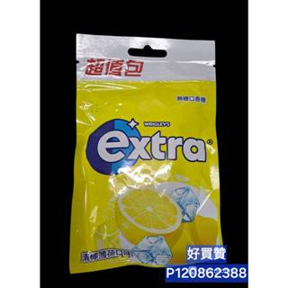 extra潔淨口香糖清檸檬薄荷超值包包62g，（一盒10入）