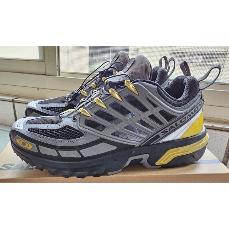 Salomon S/Lab ACS Pro Advanced 多功能越野鞋 黑灰黃 Size US 10