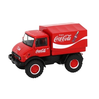 Schuco x Coca-Cola 可口可樂聯名款｜1/76模型合金車 UNIMOG 406