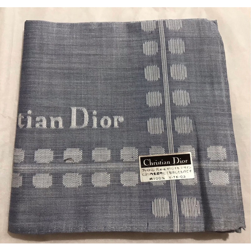 日本手帕  擦手巾  Christian Dior  no.172-2-3-4 48cm 灰藍色