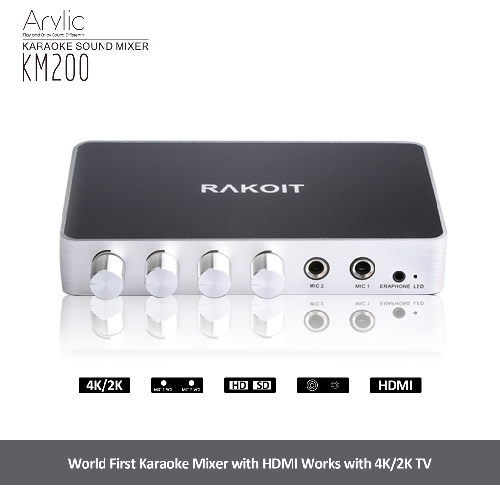 【RAKOIT】KM200 HDMI迴音機(110v+USB雙電源)不支援 HDMI ARC 嵿聲