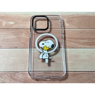 二手用過 犀牛盾Clear MagSafe相容 聯名款 透明殼 Snoopy iPhone 14 PRO MAX 6.7