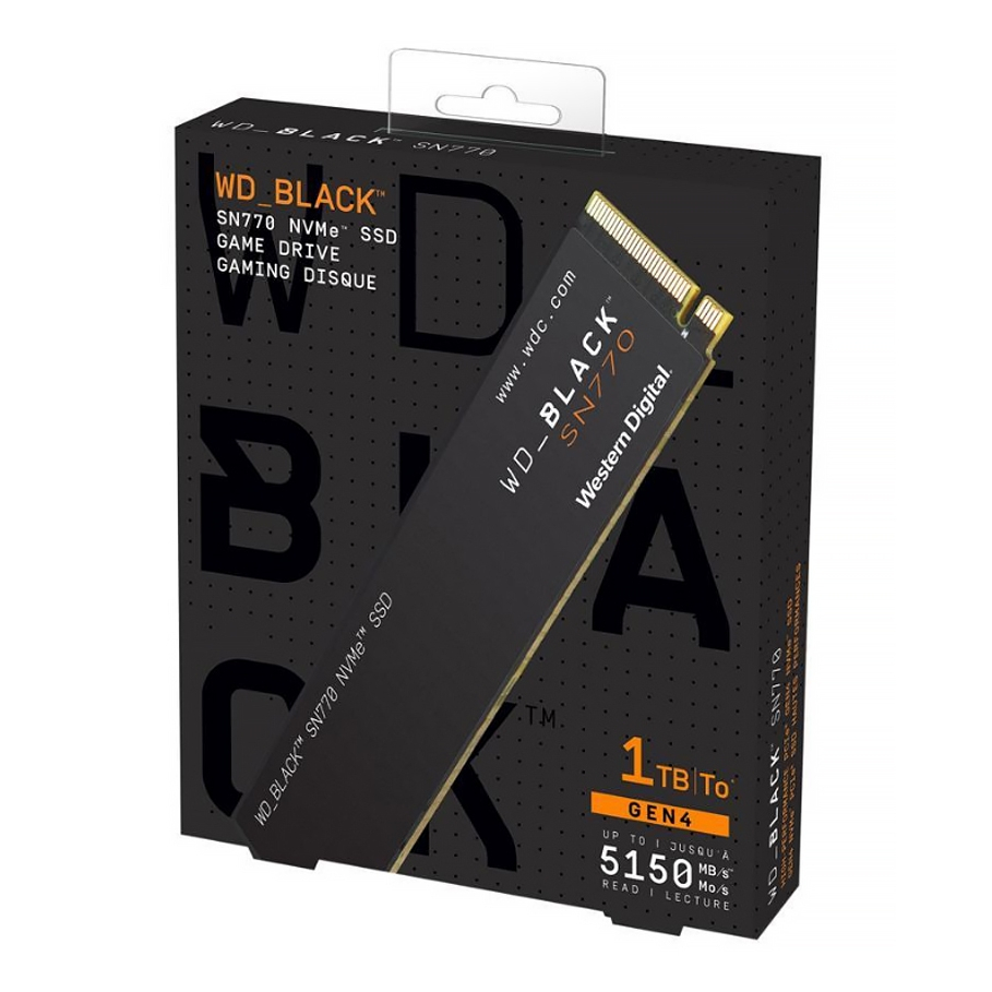 威騰 黑標 WD BLACK 1TB SN770 NVMe Pcle M.2 2280 SSD 固態硬碟 台灣公司貨