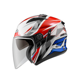 【 贈好禮 多選一 】【台中倉儲 ZEUS ZS-613B / ZS613B AJ15 白紅藍 3/4帽】