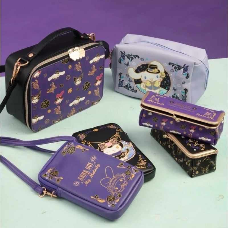 現貨 7-11聯名 ANNA SUI×三麗鷗 萬用皮革收納包 大耳狗