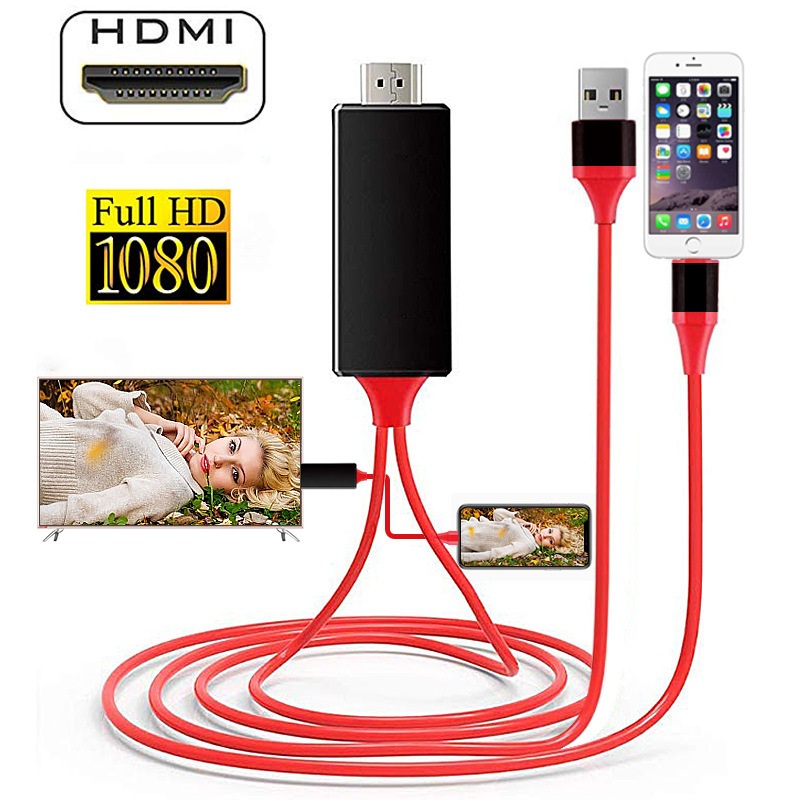 ios電視轉接線手機專用 支援IOS 電視轉接線 電視HDMI傳輸線 HDMI 高清版iPhone 電視線 電視棒