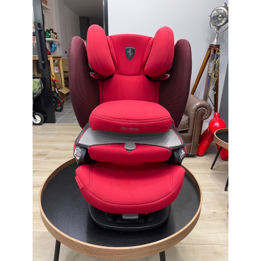 德國 Cybex Pallas x 法拉利紅 汽車安全座椅isofix-二手