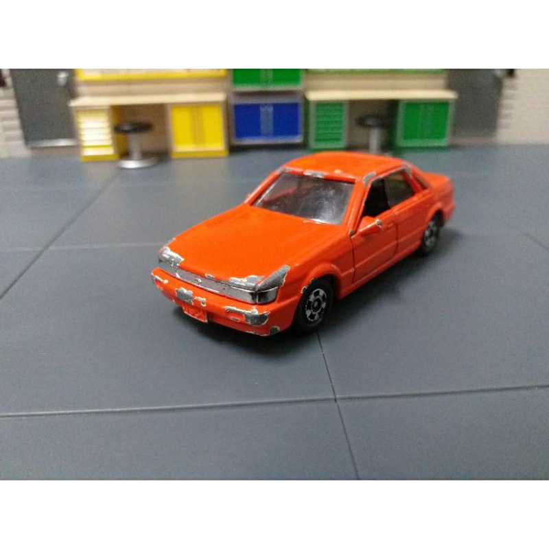 二手無盒 戰損 日製 TOMICA 多美小汽車 51號 日產 NISSAN BLUEBIRD 橘色