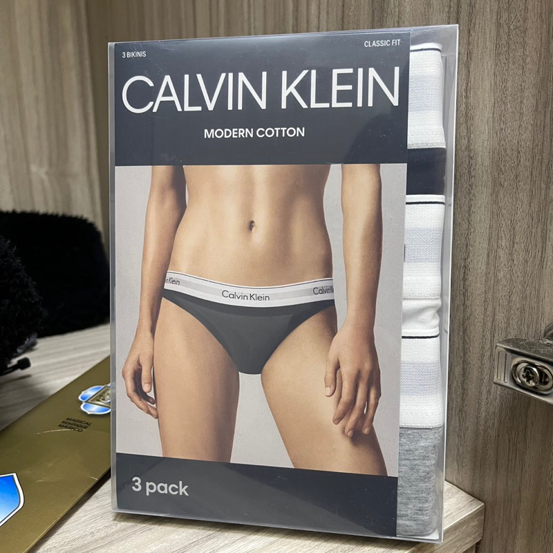 Calvin Klein ck三角內褲M號黑灰白（三入組）專櫃購入