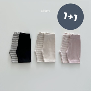 [cream] 韓國 Bonito 1+1 set 單車馬褲 24夏 韓國童裝 韓國兒童短褲 內搭褲 馬褲 單車褲 褲子