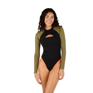 HURLEY｜女 COLOR BLOCKED MAX LS SURFSUIT 連身防磨衣