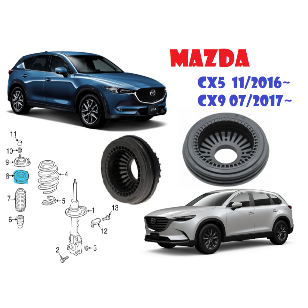 MAZDA CX5 11/2016~ CX9 07/2017~前避震器上座軸𠄘（左右一對）