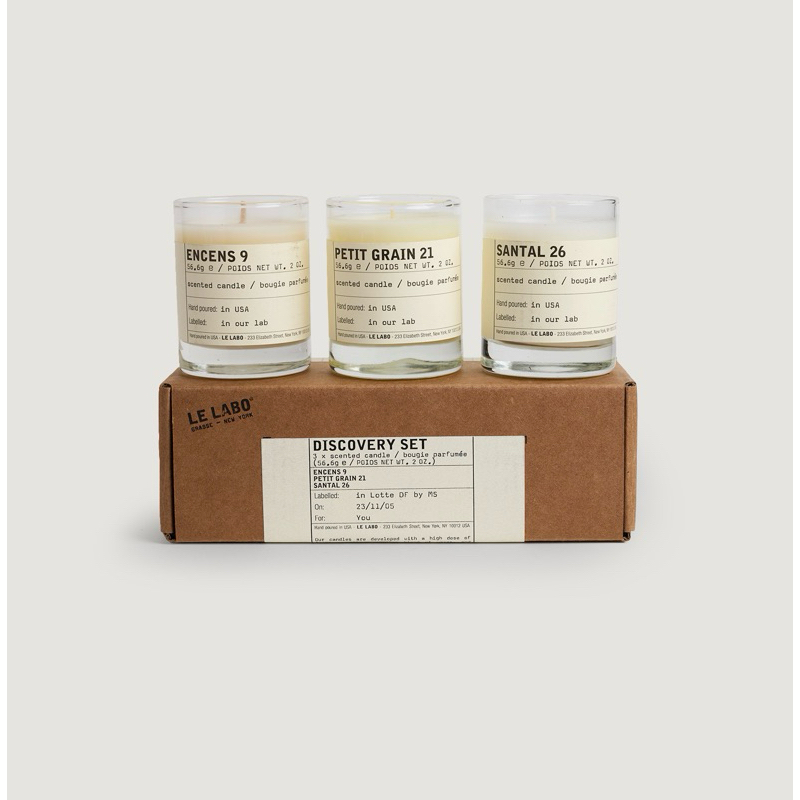 LE LABO Discovery set 蠟燭組合 56.6g*3