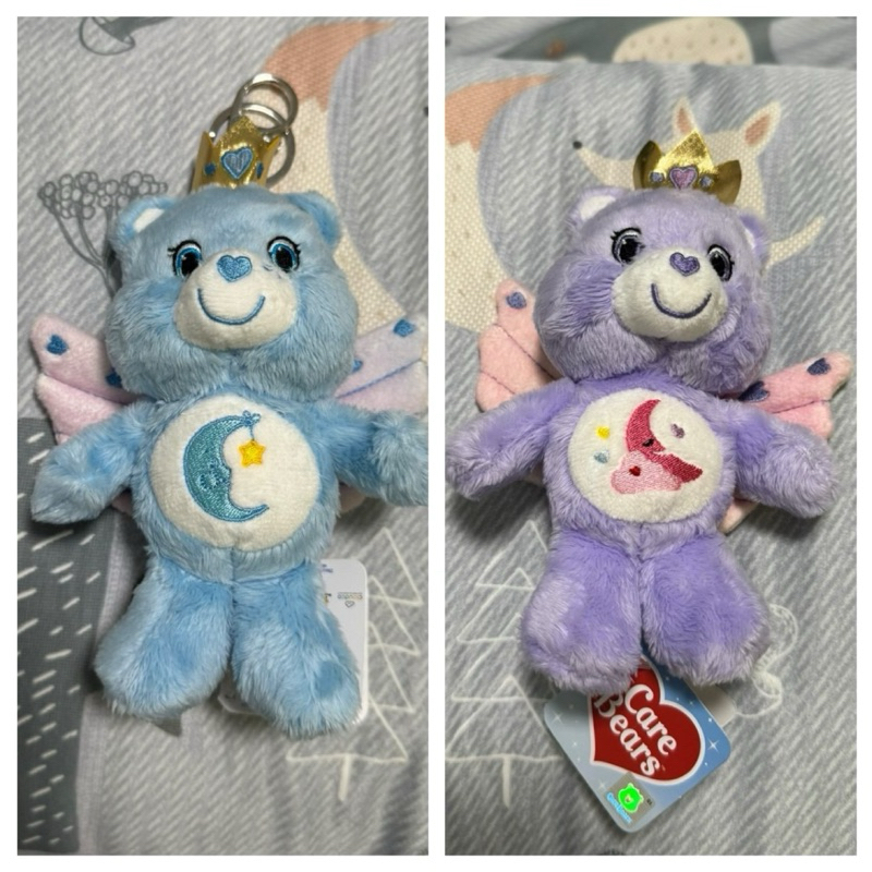 [泰國新款正版 快速出貨] Care Bears 彩虹熊 吊飾鑰匙圈玩偶娃娃 天使藍/天使紫/翅膀