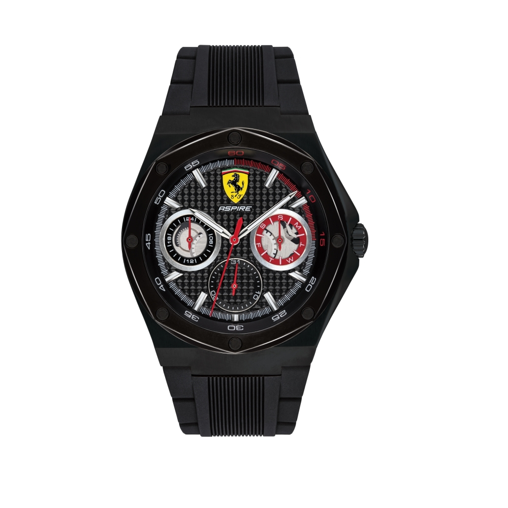 Ferrari 法拉利狂野飛速橡膠時尚腕錶/0830538