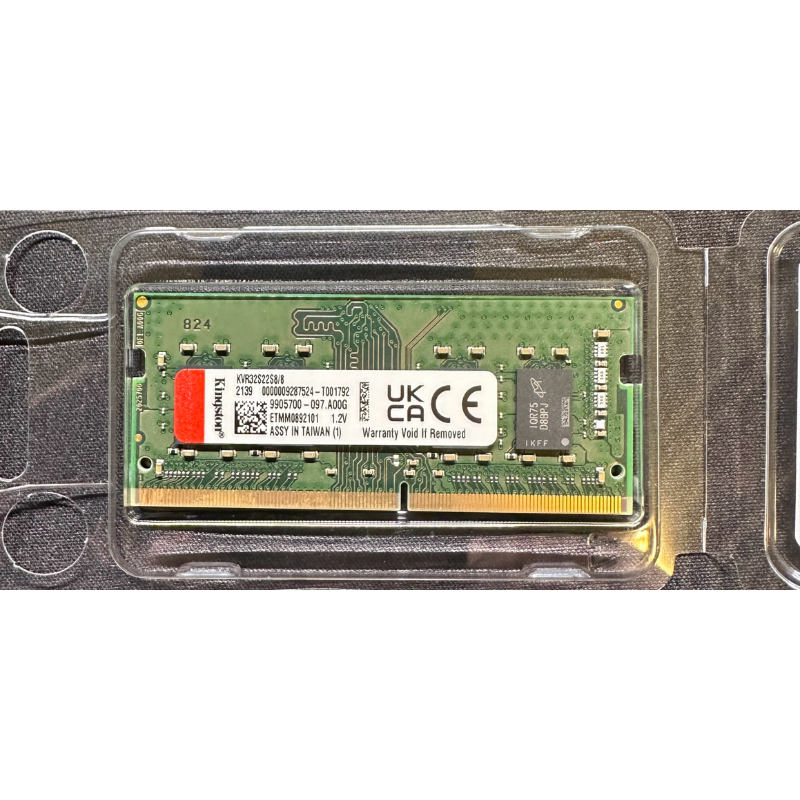 金士頓Kingston 8GB DDR4 3200 筆電用記憶體