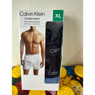 好市多｛CK型男四角褲🩲｝CALVIN KLEIN MEN'S BOXER 男純棉平口褲3入 美國尺寸(US)