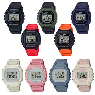 地球儀鐘錶 CASIO 大字幕 酷炫強悍電子錶 防水 學生 當兵 休閒運動 百搭 臺灣卡西歐公司貨 優惠價 W-218H