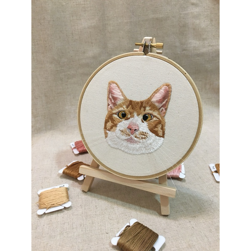 （客製）貓築 寵物 手繡 手工刺繡 紀念 客製化