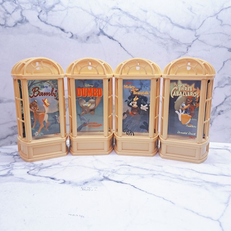 絕版老物 迪士尼 藝術 櫥窗 公仔 米奇 唐老鴨 小鹿斑比 小飛象