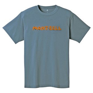 Mont-bell Wickron T Rock Logo 男 排汗短T 藍 1114720BL｜碧綠商行