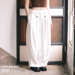 西林 CLIN｜選物｜素色燈芯絨寬褲 兩色 / C-0013 寬鬆 秋冬 日系 工裝 純白 燈籠褲 咖啡