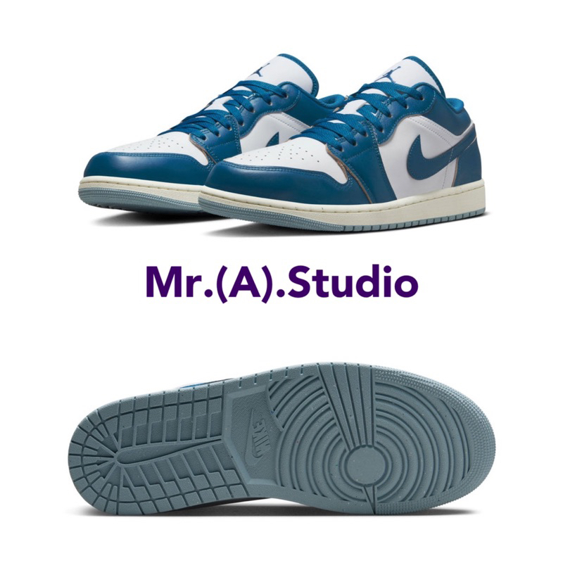 Mr.A😈A先生 Air Jordan 1 Low SE 籃球鞋 牛仔藍 藍白 一代 低筒 白藍 FN5214-141