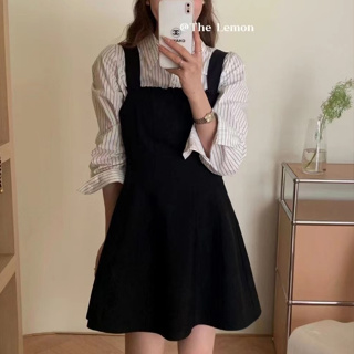 背心裙 背心洋裝 韓系洋裝 短洋裝 套裝 氣質洋裝 洋裝喜宴 襯衫 兩件式洋裝-SISTER.3(D88076)