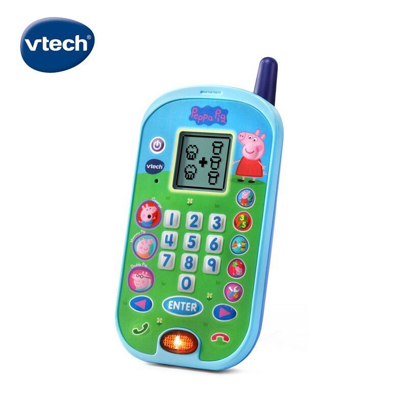 【現貨】樂寶媽 vtech 佩佩豬玩具手機 啟蒙 教育 幼兒發展 玩具 益智玩具 聲樂玩具 互動手機玩具 智慧學習手機