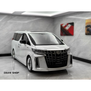 1/18 Toyota Alphard 豐田阿法模型車白 蒙娜麗莎套件 收藏品 擺設裝飾 汽車模型 房間擺設送禮男生禮物