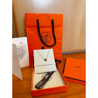 （售出）Hermes 愛馬仕 mini pop 項鍊 黑配玫瑰金