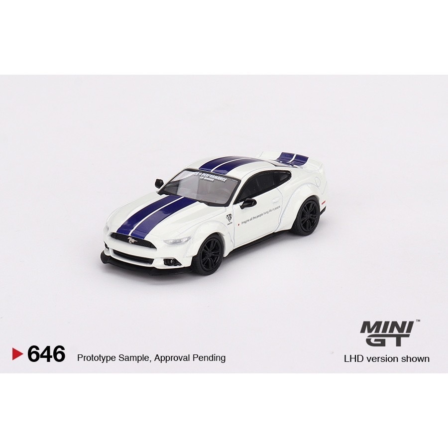 Mini GT 1/64 福特 FORD 野馬 MUSTANG GT LB-WORKS 寬體 White 白 646