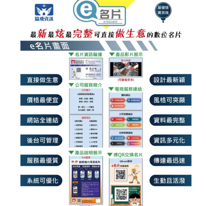 E名片/ line電子名片 LINE電子名片 網頁式電子名片 自媒體 個人品牌 多功能電子名片