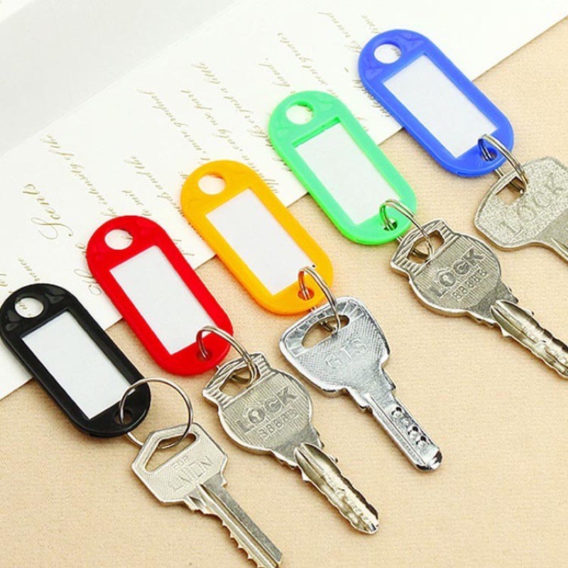 標籤牌鑰匙圈🚗彩色 鑰匙圈標示牌 分類牌 可標記 鑰匙牌 號碼牌 鑰匙扣 行李吊牌 分類標籤111  J2SP