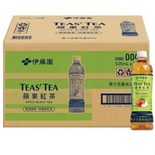 【3箱】伊藤園 Teas' Tea 蘋果紅茶 535毫升 X 24瓶