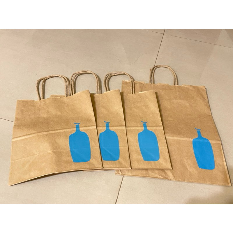 藍瓶咖啡紙袋和活動貼紙 購於上海專門店 Blue Bottle (舊金山品牌）