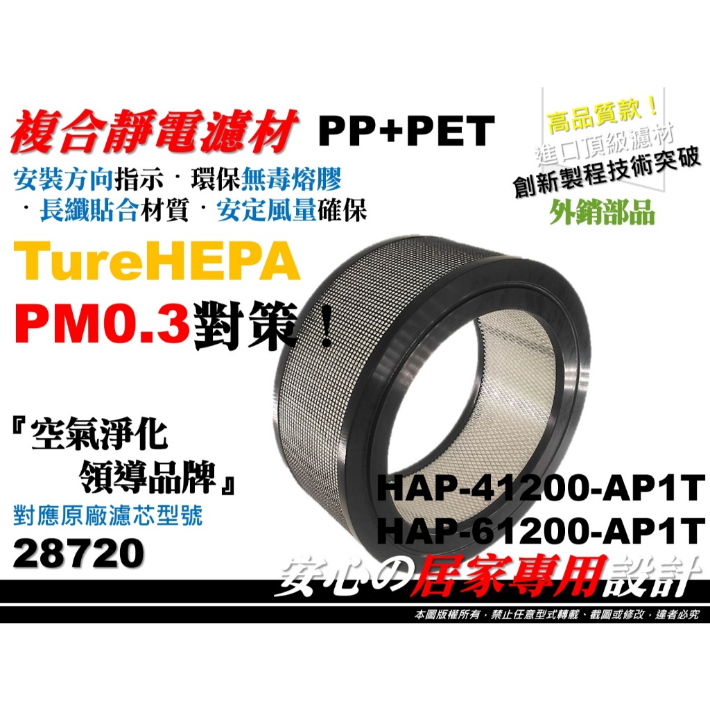 【HEPA】空氣清淨機 原廠 正廠 型 28720 濾心 濾芯 濾網 Honeywell 41200 61200