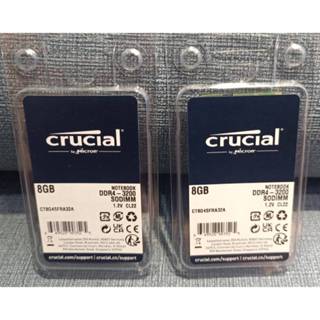 全新美光Micron Crucial DDR4 3200 8G 8GB SODIMM筆記型電腦記憶體RAM一組16GB