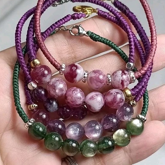 玩石手繩工坊-14m黃金祖母晶、有美麗的黃紋理和閃片、幸運手繩(下單請留尺寸）ㄌ
