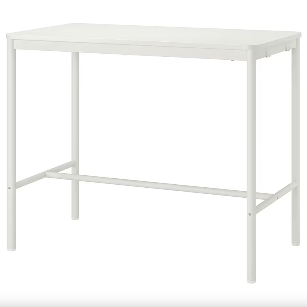 絕版品/北歐工業LOFT風格經典IKEA宜家TOMMARYD吧台桌高腳桌工作桌書桌餐桌/白色/二手八成新/特$4500