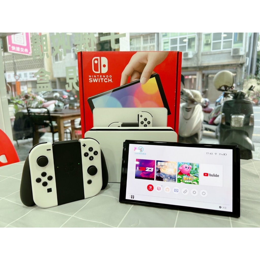 【艾爾巴二手】任天堂 Nintendo Switch OLED HEG-001 白 #二手遊戲機 #勝利店 10420
