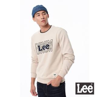 Lee DENIM UNION Lee 長袖T恤 大學T 男 Modern 卡其色LL20029697W