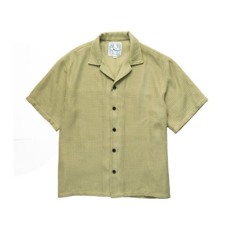 JINEASTERNAU "Mesh Hollowed-out Shirt 網格簍空洞洞襯衫" | 綠
