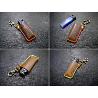 KH手工皮革工作室 MIT臺灣製造全手作純牛皮 打火機皮套 鉤環鑰匙圈 手工皮件掛飾 打火機吊飾 粉專團體紀念品禮物首選