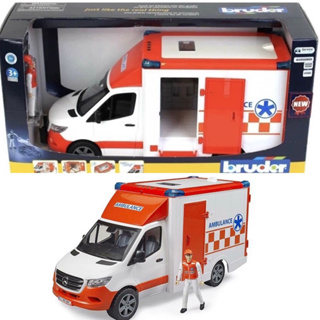 【瑪利玩具】德國 BRUDER 1/16 Mercedes-Benz 救護車與司機 RU2676
