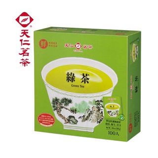 天仁茗茶 綠茶袋茶防潮包茶包2gx100包