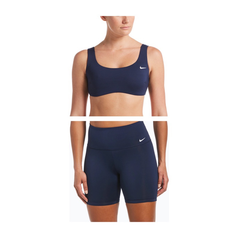 零碼正品 ，NIKE 比基尼/BIKINI/兩件式泳裝/瑜珈服/女運動服，深藍色，M號