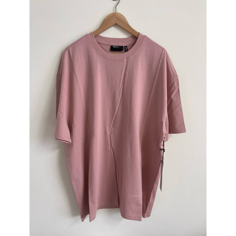essentials 短袖T恤 粉色
